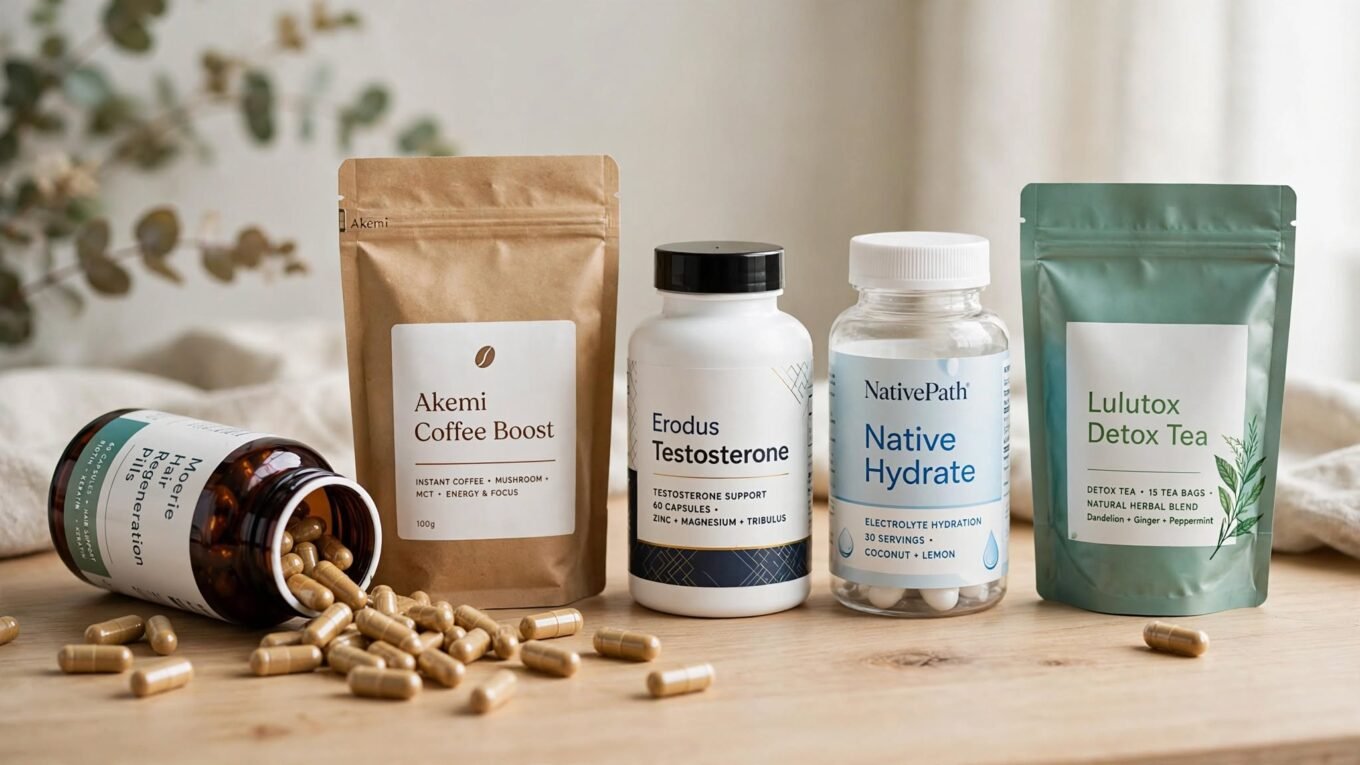 Best supplements comparison: five dietary supplement products side by side